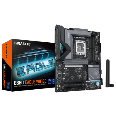 Gigabyte B860 EAGLE WIFI6E - motherboard - ATX - LGA1851 Socket - B860 - B860 EAGLE WIFI6E