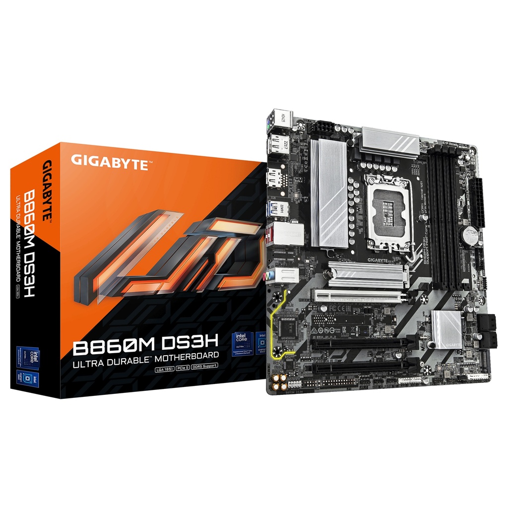 GIGABYTE B860M DS3H - 2.0 - motherboard - micro ATX - LGA1851 Socket - B860 - B860M DS3H