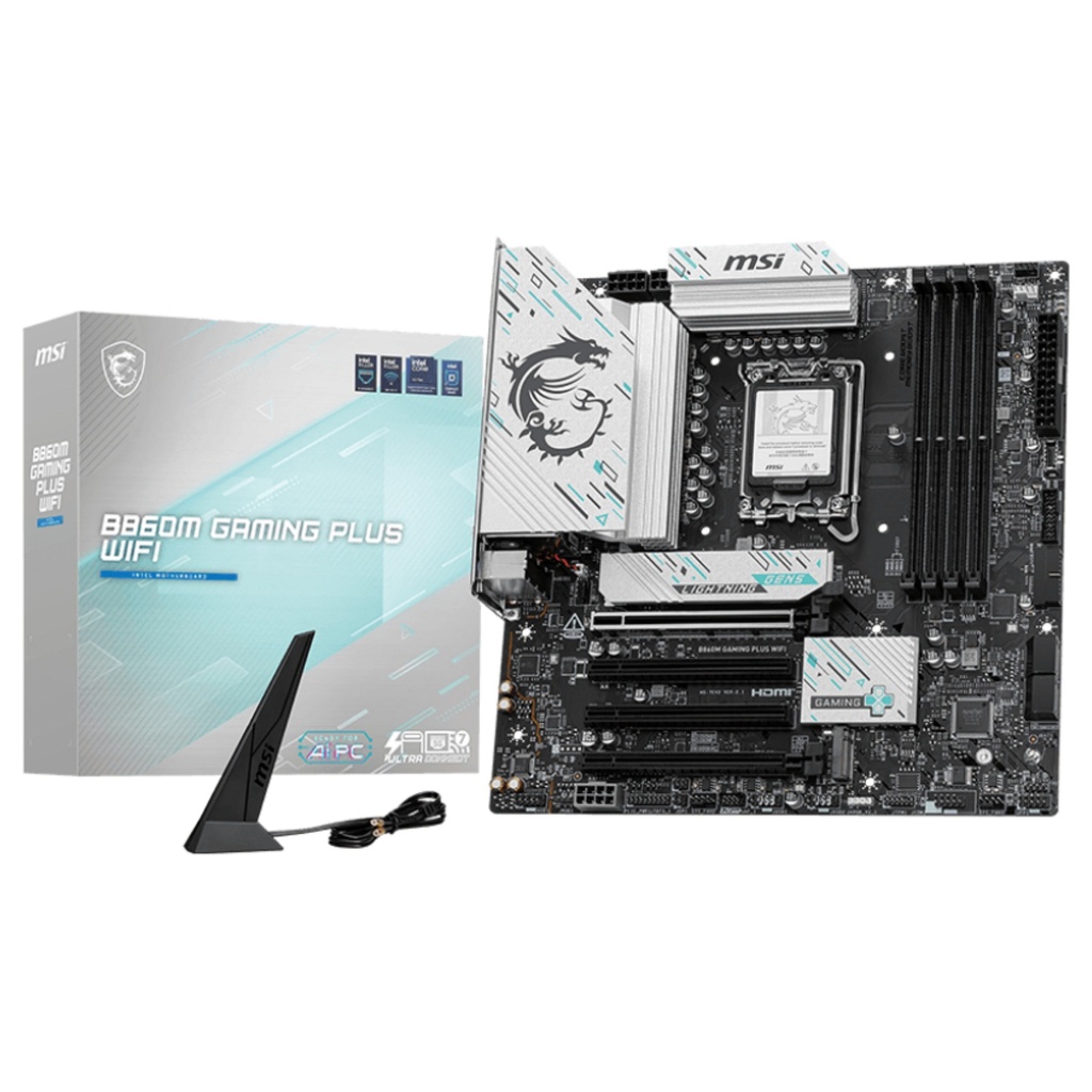 MSI B860M GAMING PLUS WIFI - motherboard - micro ATX - LGA1851 Socket - B860 · 7E42-003R