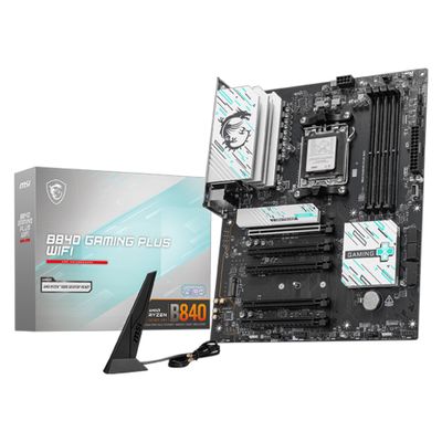MSI B840 GAMING PLUS WIFI - motherboard - ATX - Socket AM5 - AMD B840 - 7E57-002R