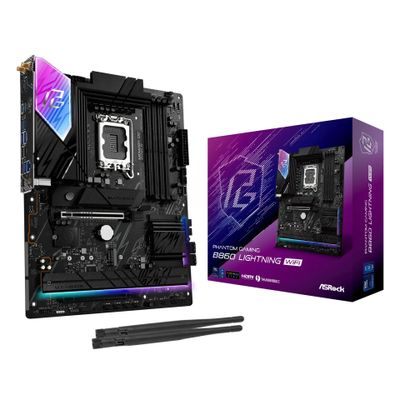 ASROCK Phantom Gaming B860 LIGHTNING WiFi - motherboard - ATX - LGA1851 Socket - B860 · 90-MXBR2-A0UAYZ
