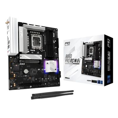 ASROCK B860 Pro RS WiFi - motherboard - ATX - LGA1851 Socket - B860 · 90-MXBRK0-A0UAYZ