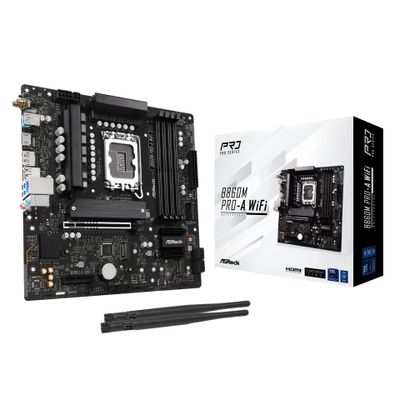 ASRock B860M Pro-A WiFi - motherboard - micro ATX - LGA1851 Socket - B860 - 90-MXBRS0-A0UAYZ