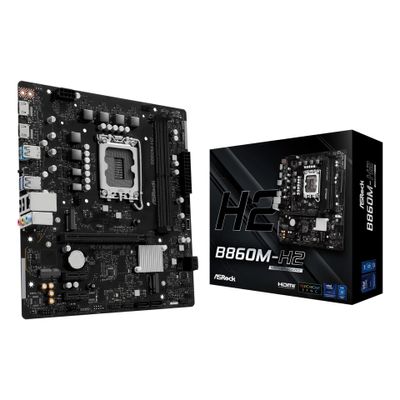 ASRock B860M-H2 - motherboard - micro ATX - LGA1851 Socket - B860 - 90-MXBS00-A0UAYZ