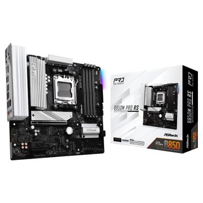 ASROCK B850M PRO RS - motherboard - micro ATX - Socket AM5 - AMD B850 · 90-MXBR60-A0UAYZ