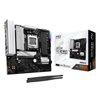ASRock B850M Pro RS WiFi - motherboard - micro ATX - Socket AM5 - AMD B850 - 90-MXBR70-A0UAYZ
