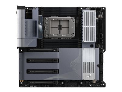 GIGABYTE TRX50 AI TOP — E-ATX sTR5 Workstation Motherboard (AMD TRX50, 8-Channel DDR5 ECC, Quad PCIe 5.0)