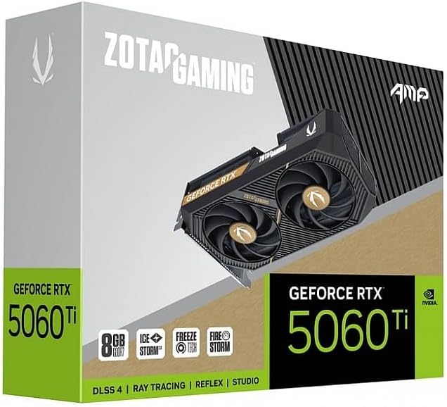 ZOTAC GAMING GeForce RTX 5060 Ti 8GB AMP - graphics card - GeForce RTX 5060 Ti - 8 GB - ZT-B50610F-10M