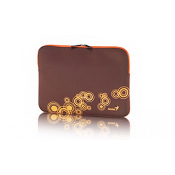 14" Genius Sleeve Bag GS-1401 - Water Resistant - 31280049103 - Brown/Orange