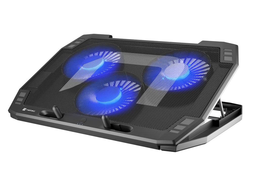 Natec ORIOLE Laptop Cooling Stand 17.3'' with 3 Fans/LED/2xUSB