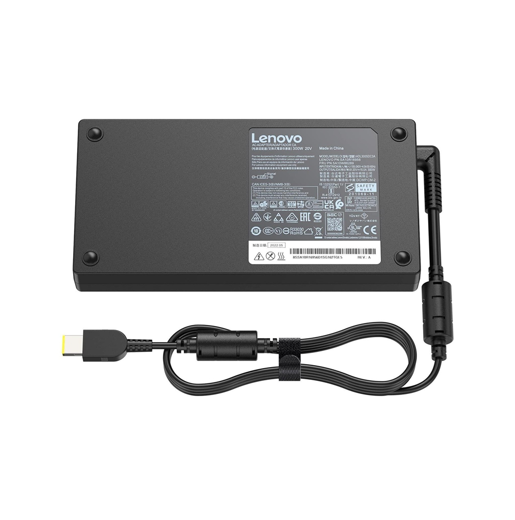 Original Charger for Lenovo Notebooks - 300W - Yellow Tip