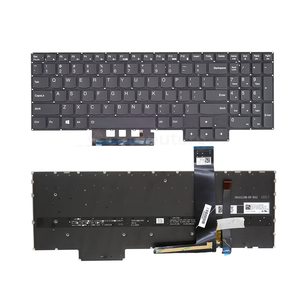Lenovo Legion Pro 5 16IRX9 - Backlight - US Layout keyboard