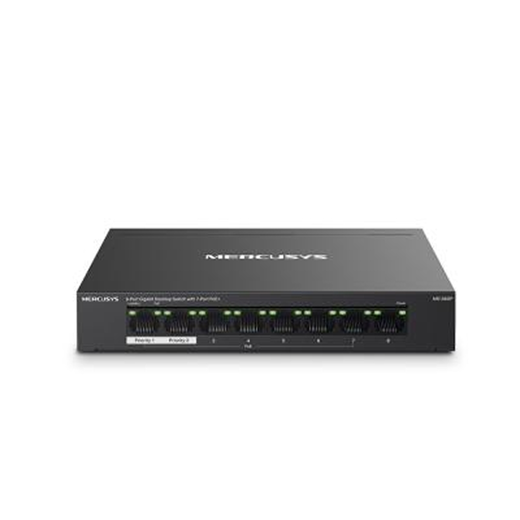 8-Port Gigabit Switch with 7-Port PoE+ · MS108GP