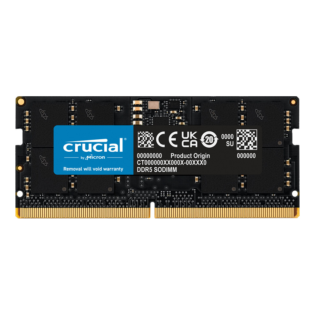 CRUCIAL RAM - 16 GB - DDR5 5600 SO-DIMM CL46 · CT16G56C46S5T