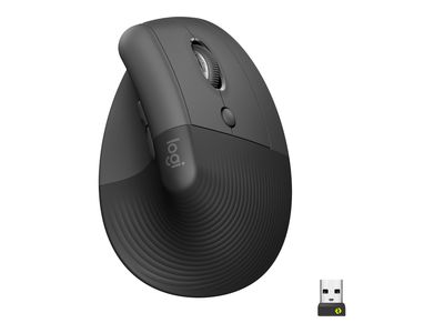 Logitech Lift Vertical Mouse - Black - 910-006473