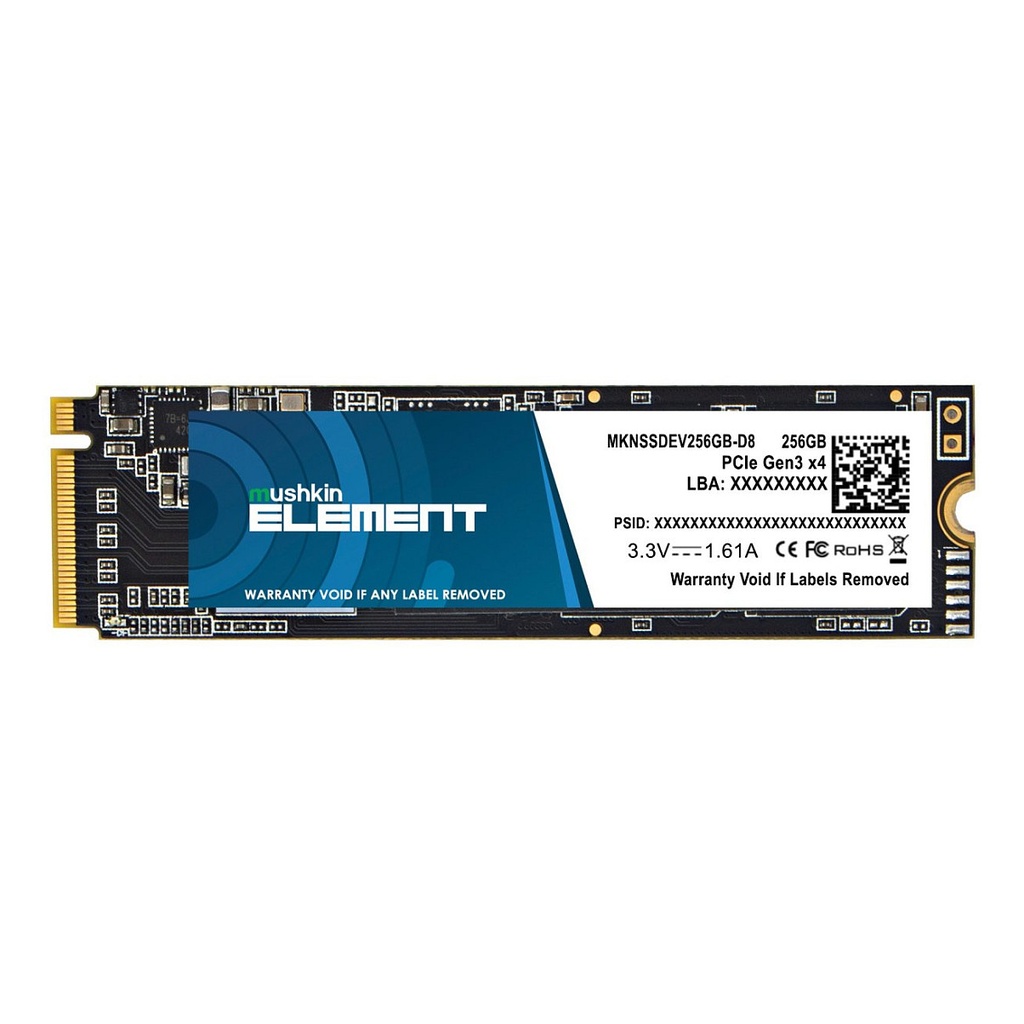 Mushkin Element x 4 256GB M.2 NVMe - MKNSSDEV256GB-D8