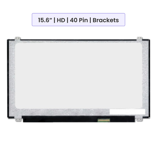 Laptop Screen Panel 15.6-Inch - HD (1366x768) - 40 Pin - Brackets