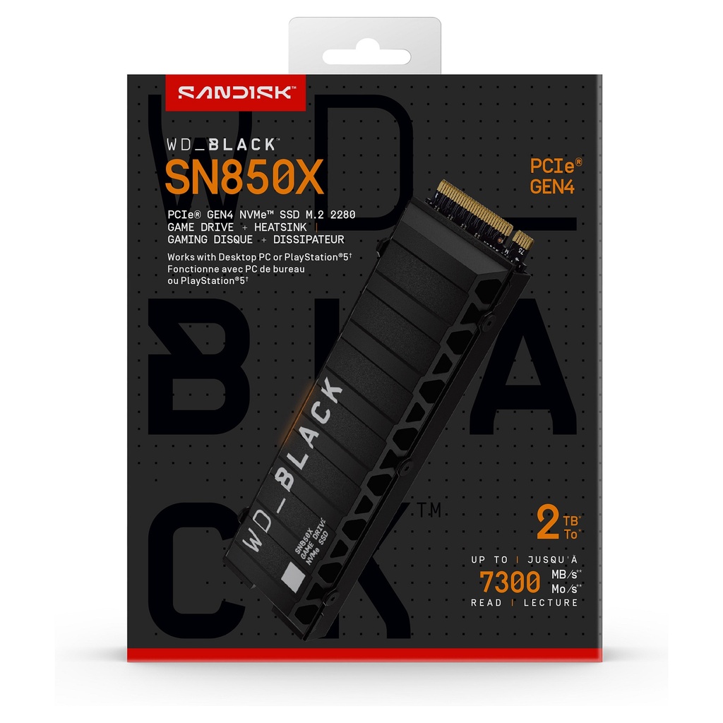 Western Digital WD SN850X 2TB M.2 NVMe - WDS200T2XHE-00BCA0