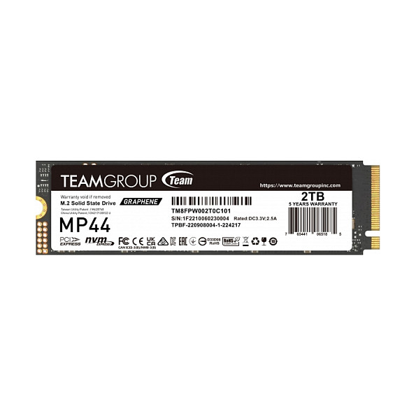 Team Group MP44 2TB M.2 NVMe - TM8FPW002T0C101