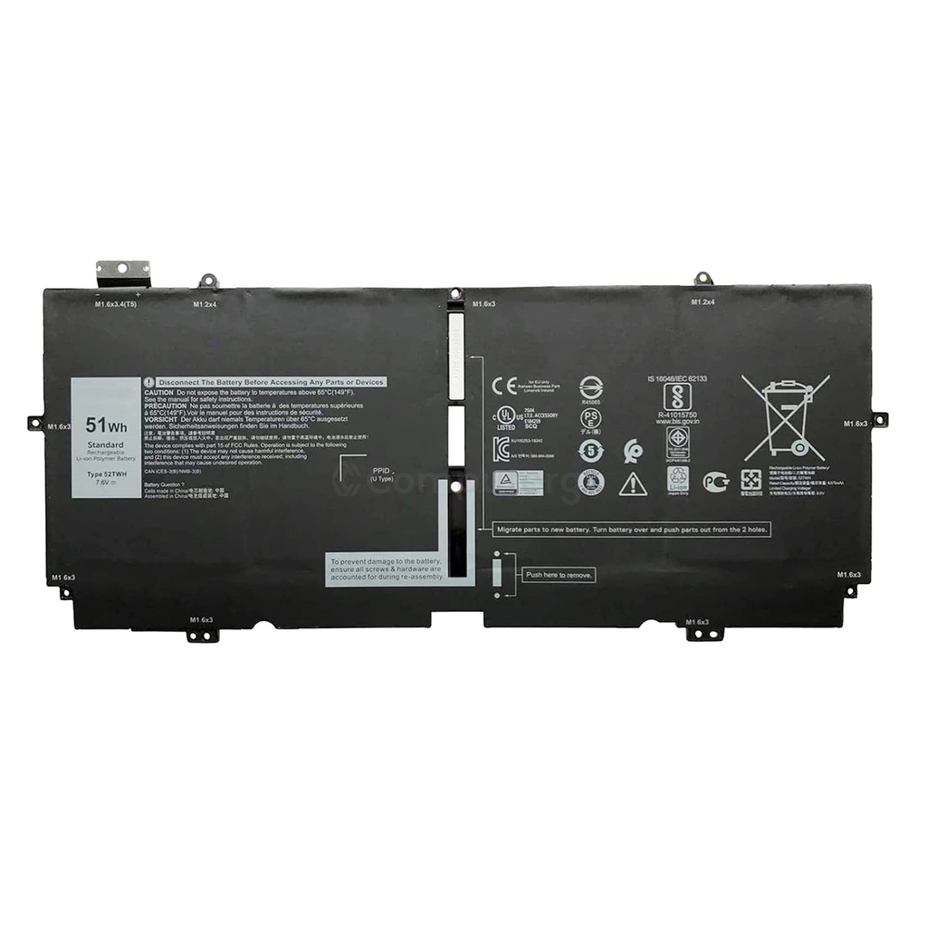 Dell XPS 13 7390 / 9310 2-in-1 52TWH Laptop Battery