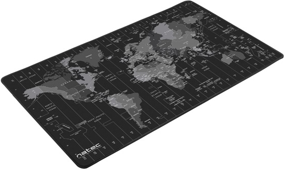Natec NPO-1119 Office Mouse Pad - Time Zone Map - 800x400mm Maxi