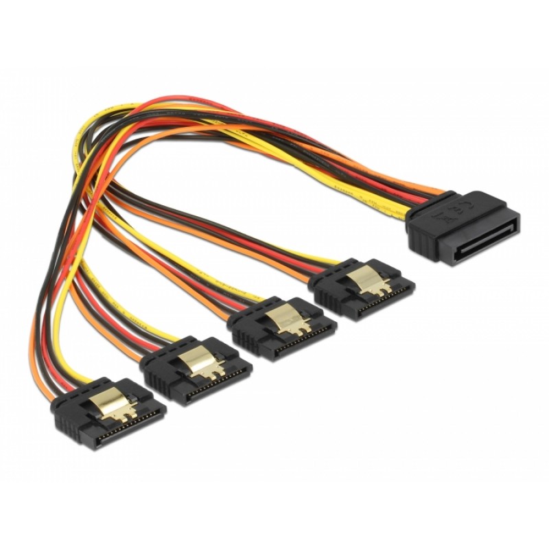 Delock SATA 15-Pin Power Splitter Cable 30cm
