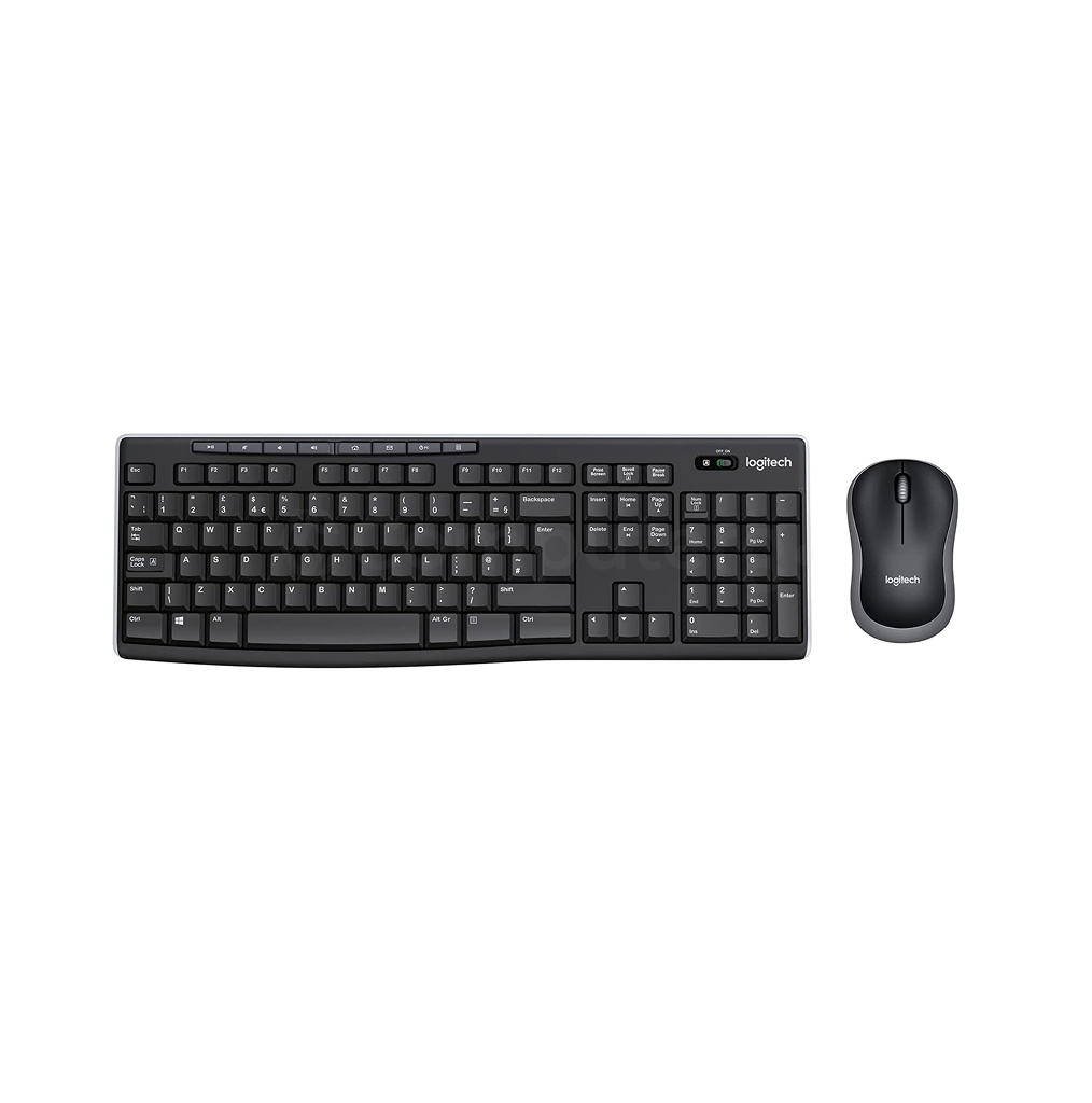 Logitech Keyboard and Mouse Set MK270 - US Layout - Black - 1-Year Warranty