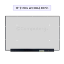 16.0-Inch - 120Hz WQXGA - 40 Pin