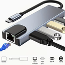 5-in-1 USB-C Hub – HDMI, RJ45, USB3.0, PD Adapter