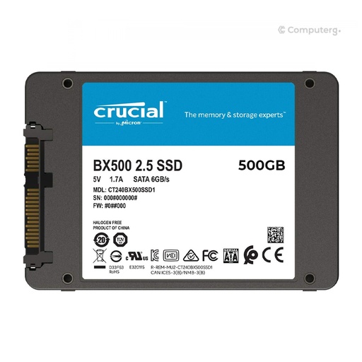 CRUCIAL BX500 500GB SSD